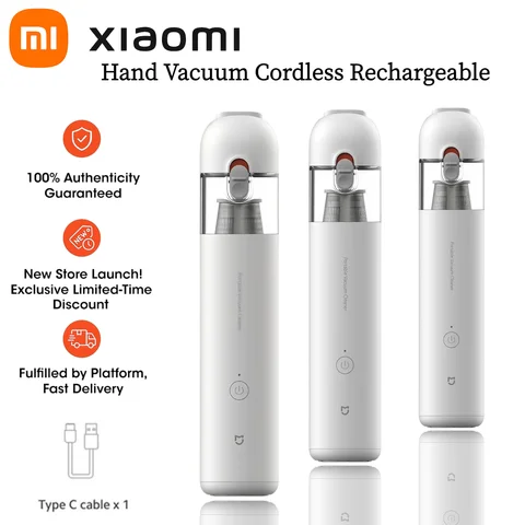 Xiaomi Hand Vacuum Cordless Rechargeable 13000Pa Pet Hair Portable Car…