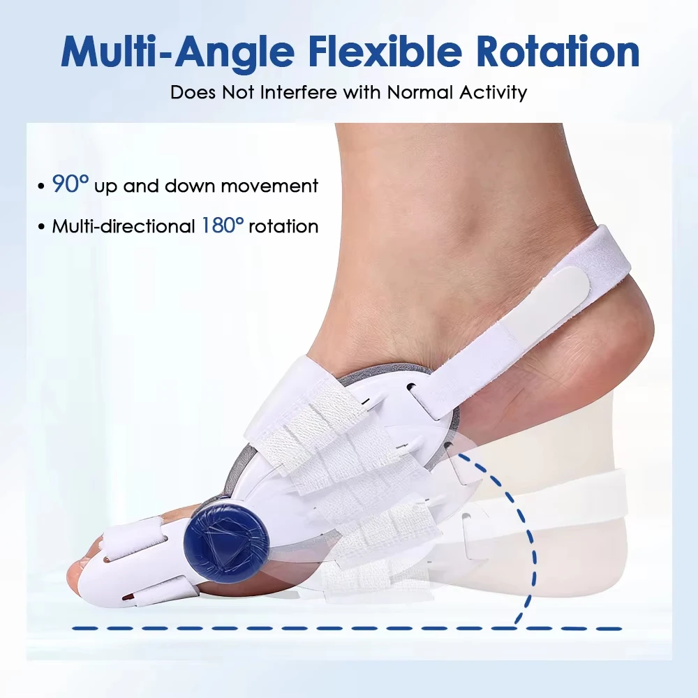 Cooling Pad  Toe Splint Bunion Adjuster Adjustable Big Toe Valgus Support Tool for Both Feet Straightening Orthopedic Thumb - view 6