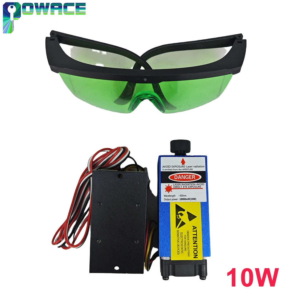 5.5W 7W 10W 15W Adjustable light spot Laser Module For CNC 1610 3018 Pro Engraving Metal Wood Cutting DIY Engraver Tools