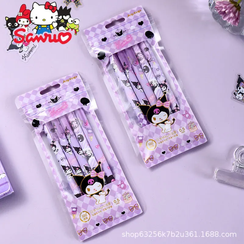 

Sanrio Melody Kuromi Hello Kitty Cinnamoroll Pochacco Presses 0.5mm Unisex Pen Big-eared Dog Kulomi Co-branded Needle Tube Nib