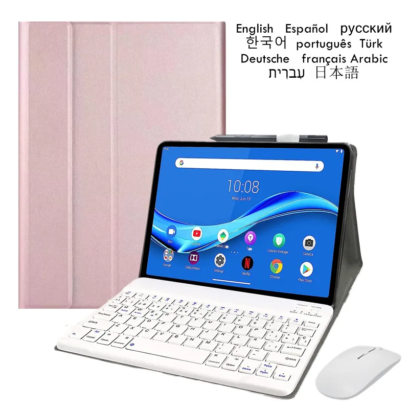 

For Lenovo Tab M10 3rd Gen 10.1 Case TB-328FU TB-328XU 2022 Cover with Keyboard Teclado Case Russian English Spanish Portuguese