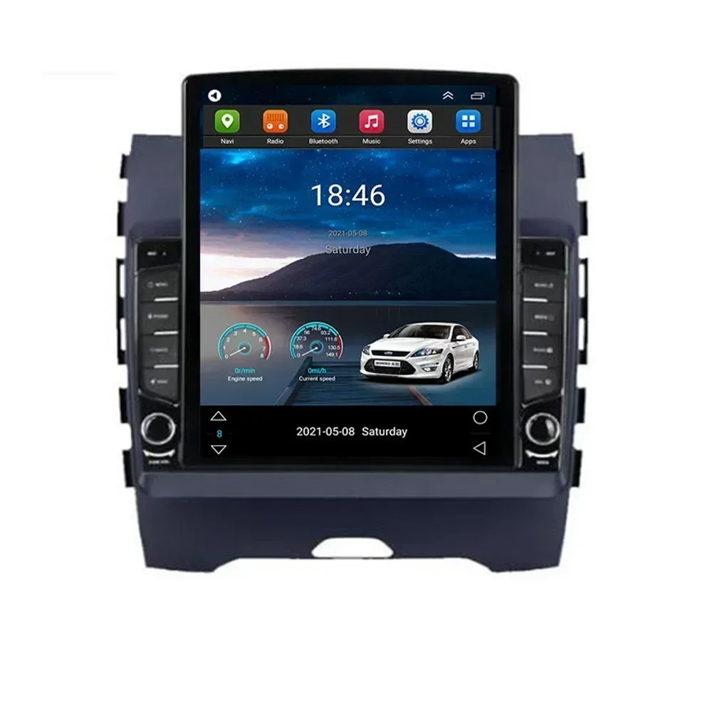 For Tesla Style 2 Din Android 13 Car Radio For Ford Edge 2015-2018 Multimedia Video Player GPS Stereo Carplay DSP RDS Camera