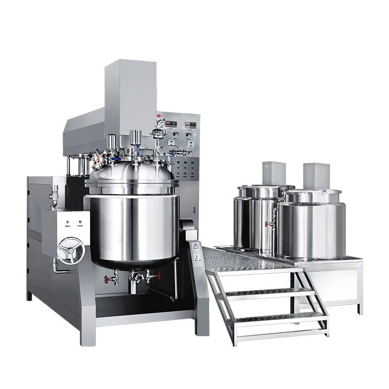 

Vacuum homogeneous emulsifying machine Cosmetics gel emulsifying pot and tank dispersion stirring high shear emulsifying