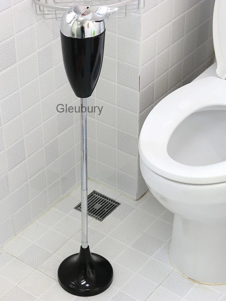 Large-sized, freestanding ashtray for the bathroom or living room, featuring a creative and unique design to prevent ash from