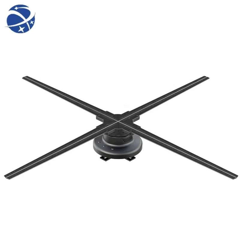 YYHCNew Technology 4 Blades 3d Hologram Display 50 cm Hologram Fan 3d Holographic Display Hologram