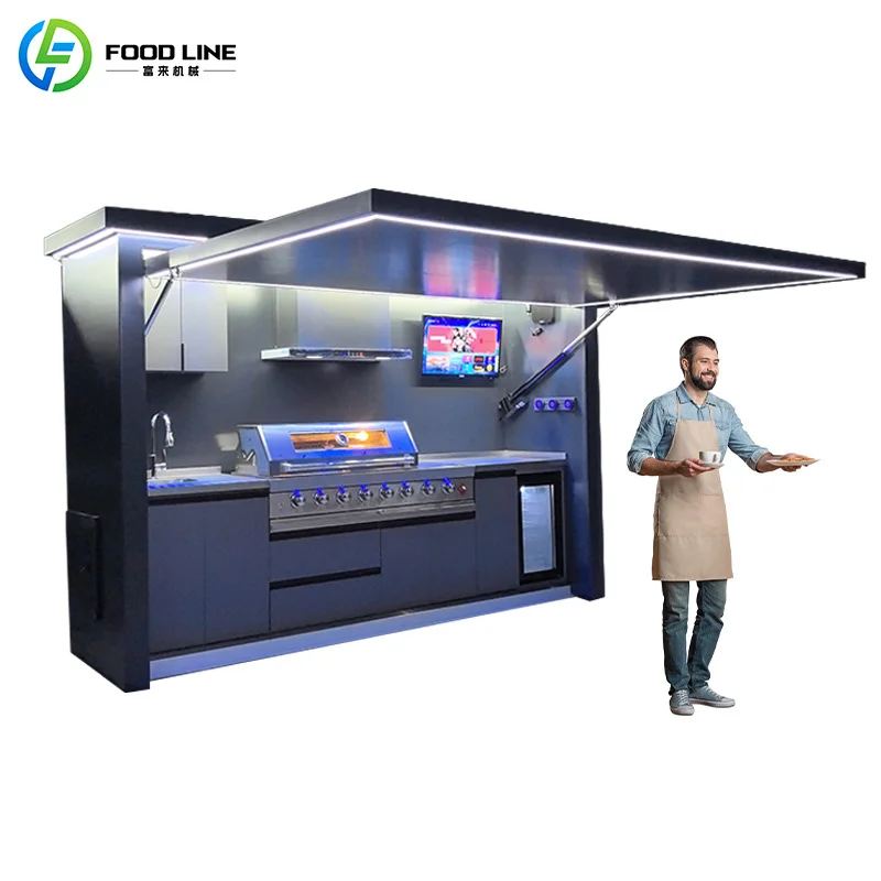 Outdoor Kitchen Bar Counter Combo for Patio Party Serve Drinks While Preparing BBQ Food