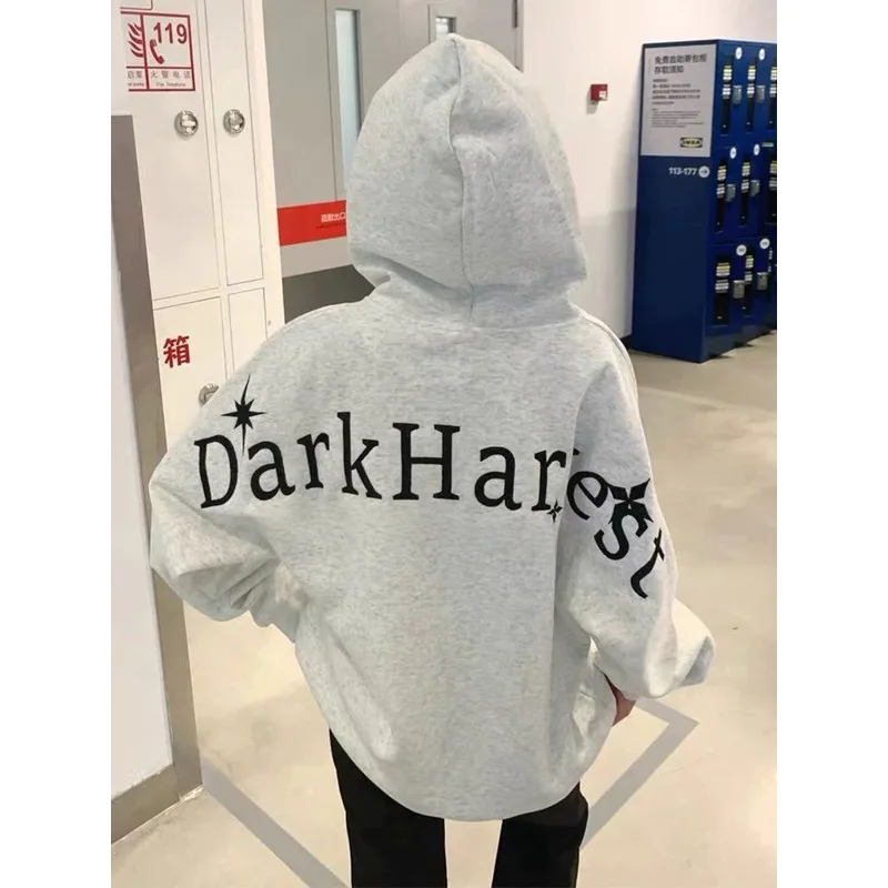 

New 3D Printed Hoodie with Letters, Winter Fleece Warm Top, Trendy Men's and Women's Same Style