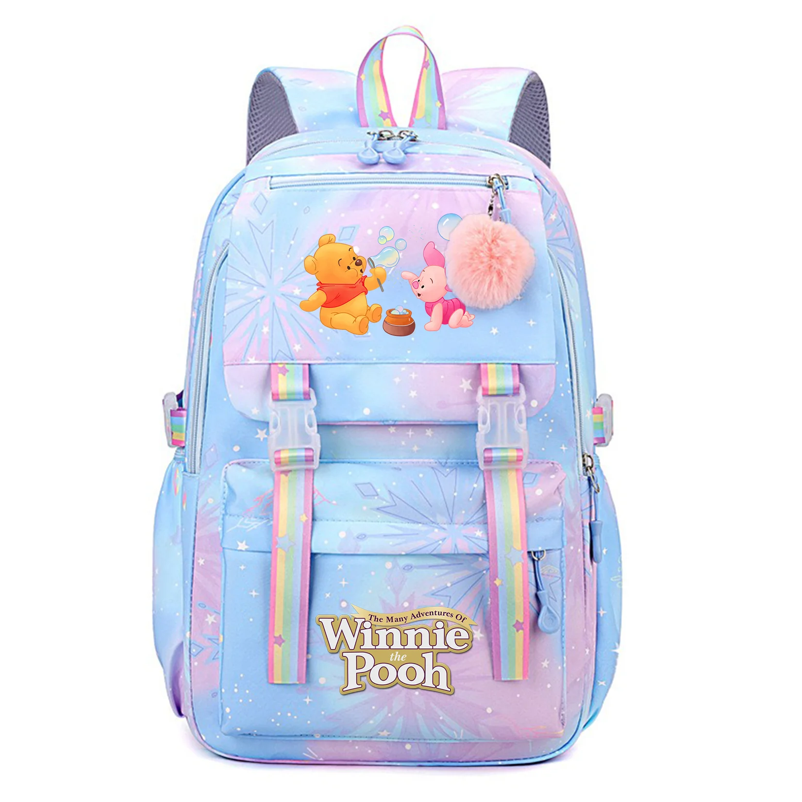 Mochila Winnie the Pooh para niños y niñas, bolsa de libros para estudiantes, adolescentes, Mochila escolar, regalo de cumpleaños