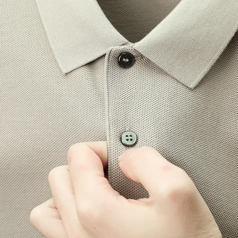 20 Colors Men's 100% Cotton Polo Shirt - Summer Casual Breathable Tee,Ideal for Golf and Sports,Business Casual,Silk-Like Finish image 3