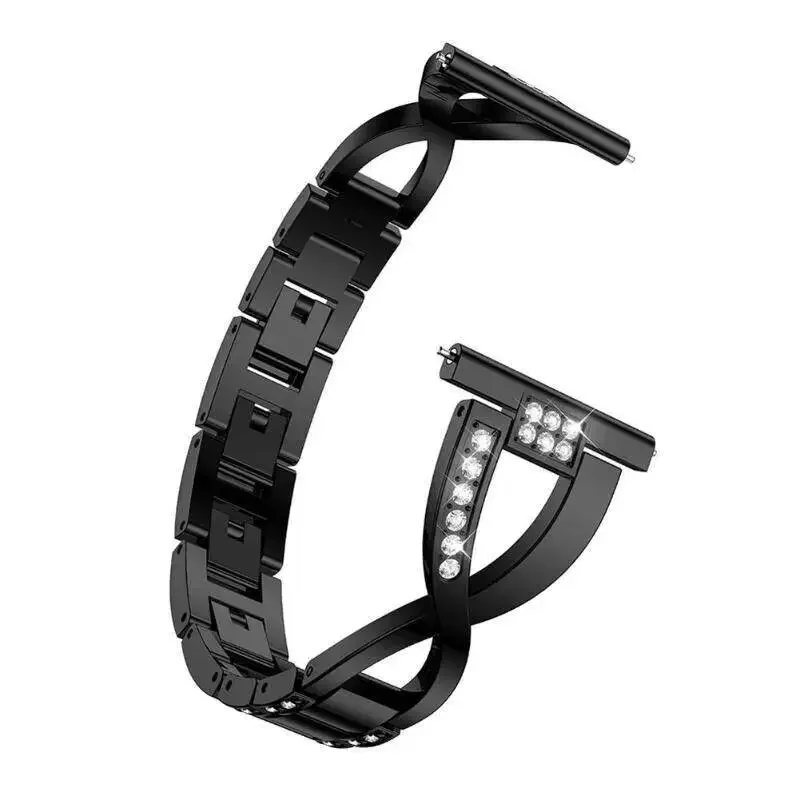 20mm For Samsung galaxy watch 3 41mm 45mm Active 2 40mm 44mm luxury Stainless Steel Strap band Watchband Metal Aolly Bracelet