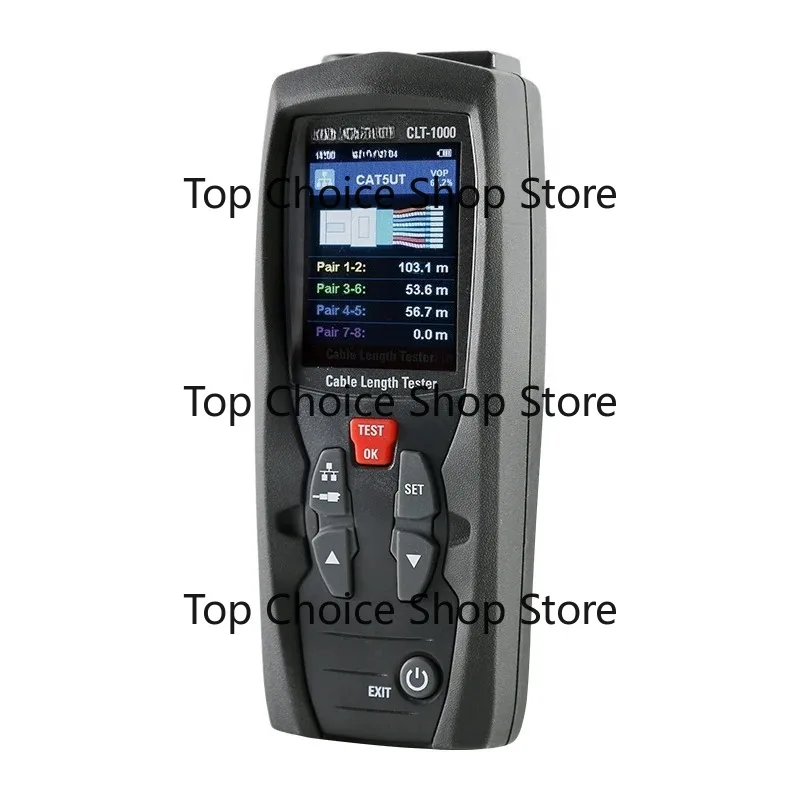 CLT-1000 Cable Length Tester With User friendly Menu On Screen 99 Internal Memory Locations Store Up To 99 Traces