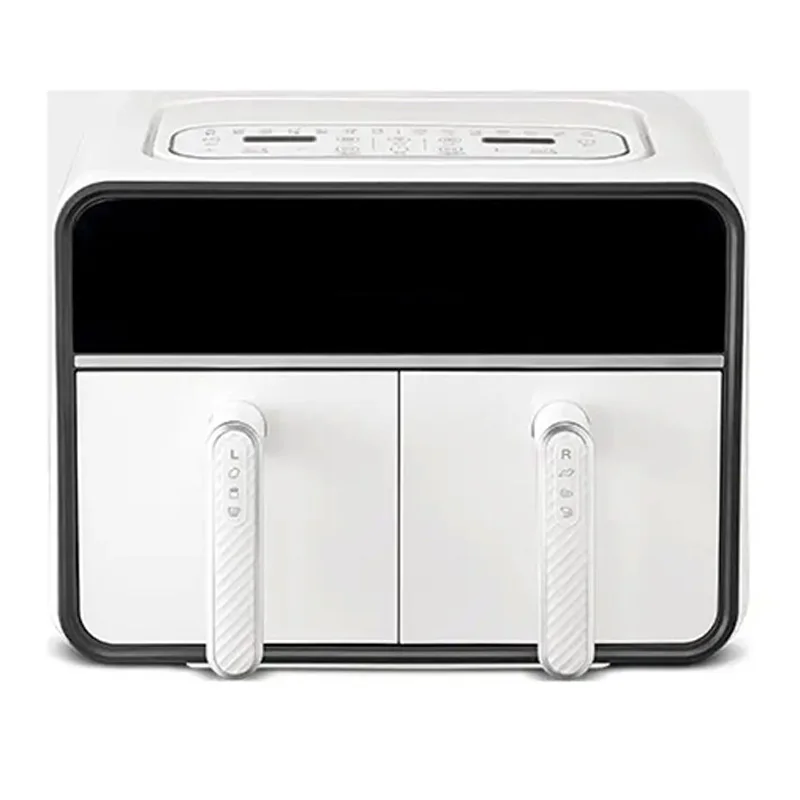 220V Multi-Functional Dual Chamber Air Fryer: with 4L+4L Dual-Capacity Non-Stick Basket,Independent Temperature Control