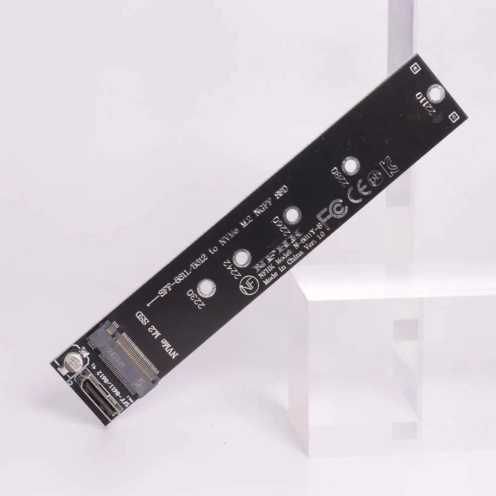 Oculink SFF-8611 SFF-8612 to NVMe M.2 Ngff M-Key Adapter Card For MVMe M2 SSD
