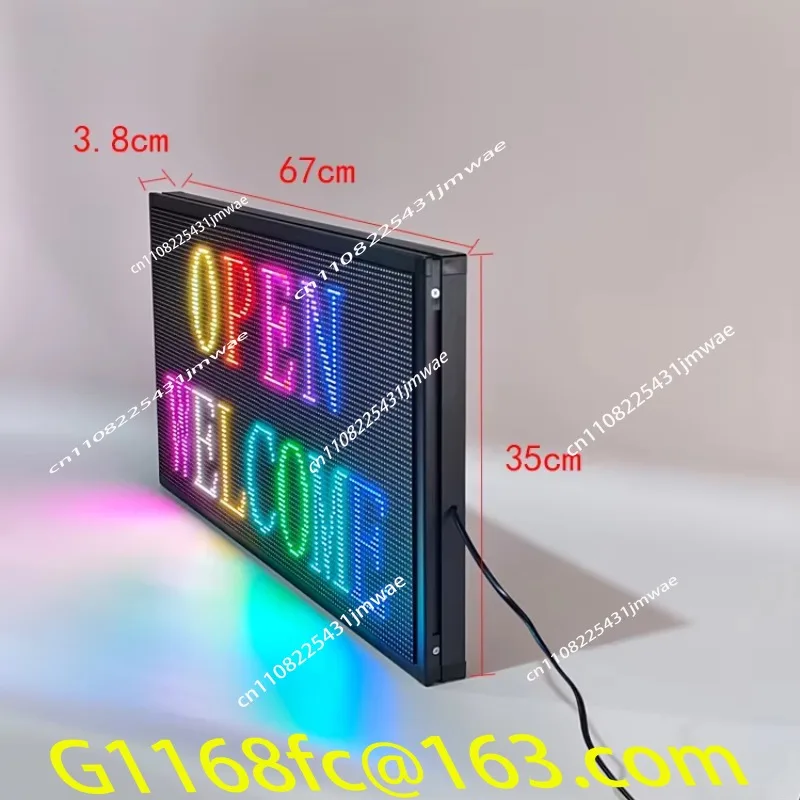 Small Out-of-home Advertising Board Scrolling Text Led Display Digital Signage Light Electronic Signage Message Board
