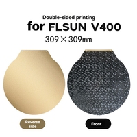 For Flsun V400 PEI Build Plate Round Dia 309Mm Magnetic Spring Steel Flex Bed Without Base