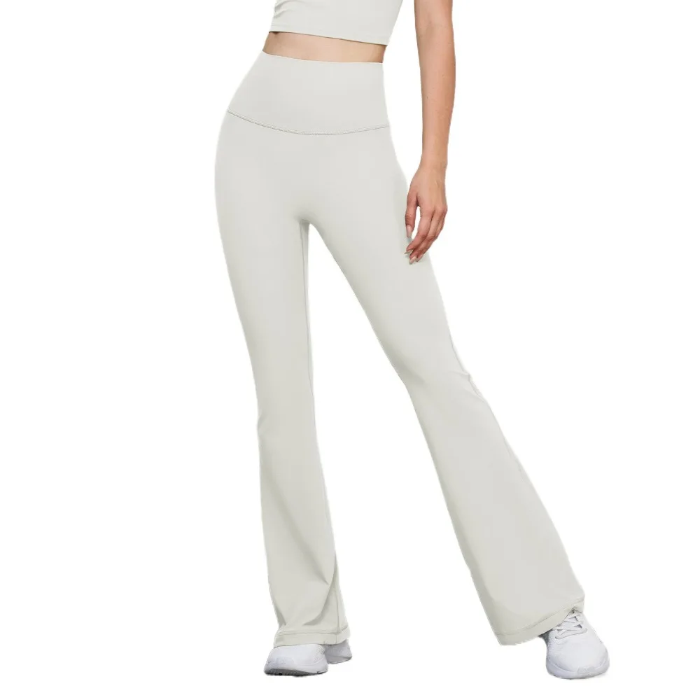 

Gym High Waist Sports Flared Pants Wide Leg Stretchy Yoga Pants Quick Drying Hip Lifting Fitness Pants Exercise