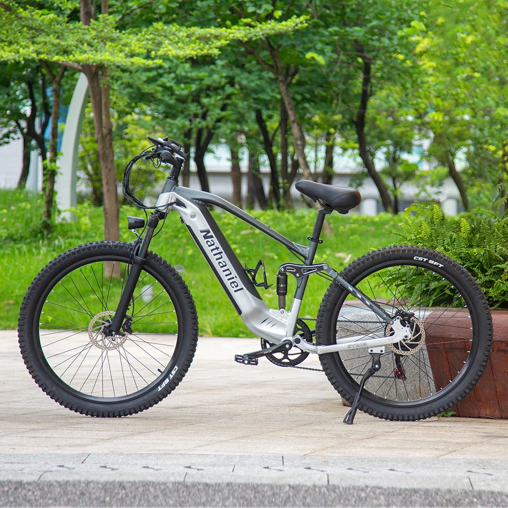 Nathaniel E-Bike,1000W Brushless Motor,27.5' Adult E-Mountain Bike,45Ah Large Capacity Batteries,7 Speed,45KM/H,Outdoor Trip Bik - view 2