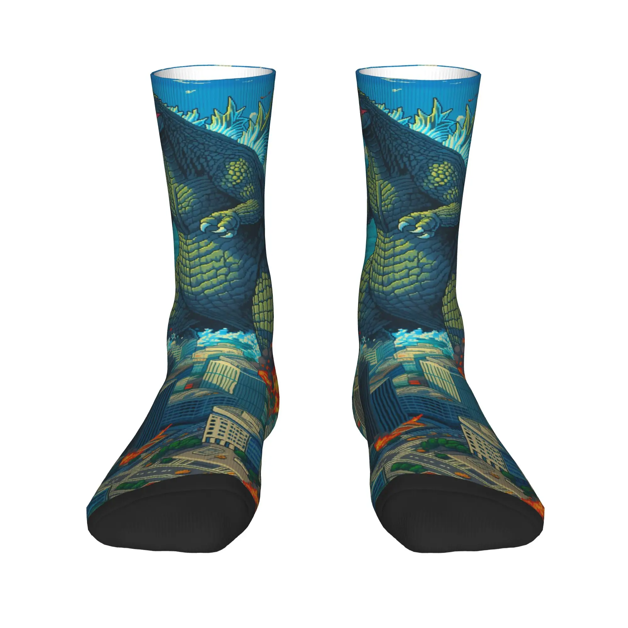 Couple Socks Godzillaed Anime Manga 3D Printing Stockings Spring Fashion Warm Soft Socks Design Skateboard Non Skid Socks