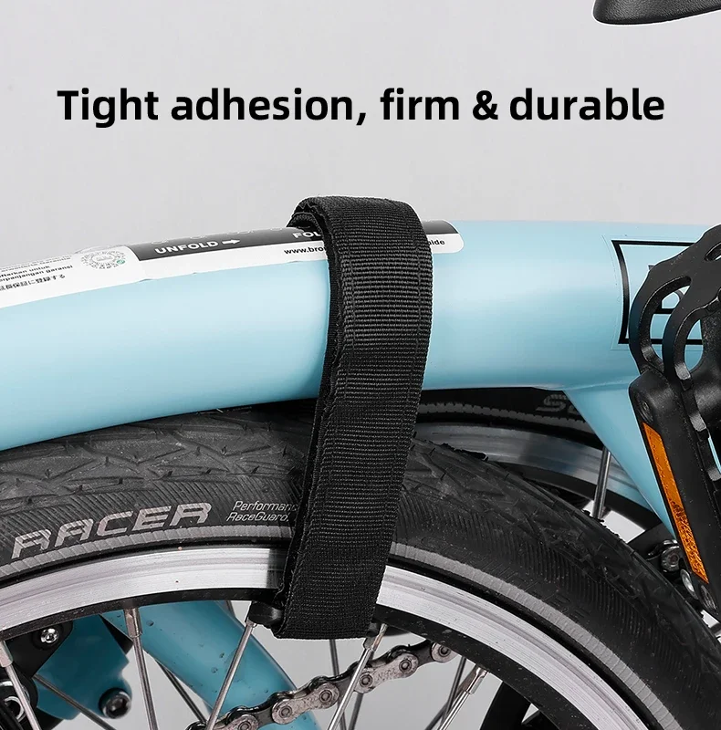 Langlebige, sichere Befestigungsgurte für Falträder, verstellbare Gurte, Fahrradzubehör – Detail 3