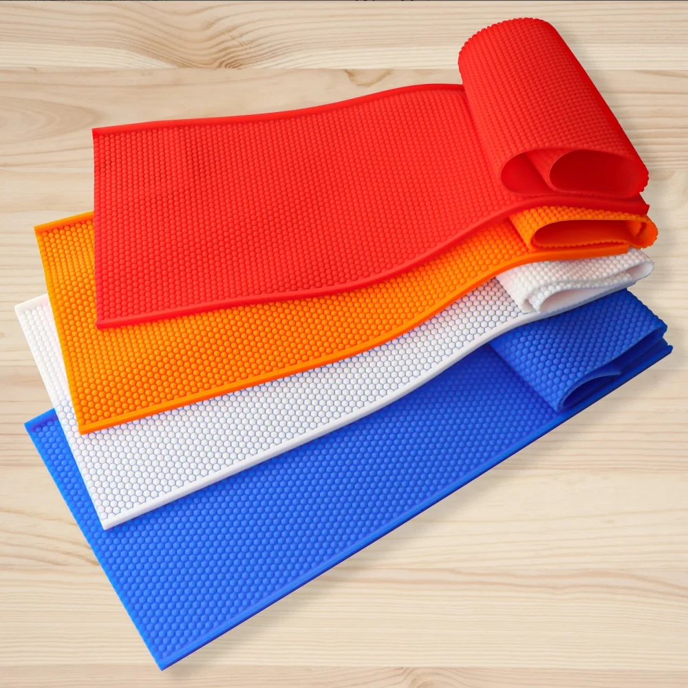 1 typ Waben Wachs Blatt, Der Silikon Form Rot Blau Weiß Orange Silikon Waben Matte Silikon Biene Nest Wachs Blatt DIY Werkzeug