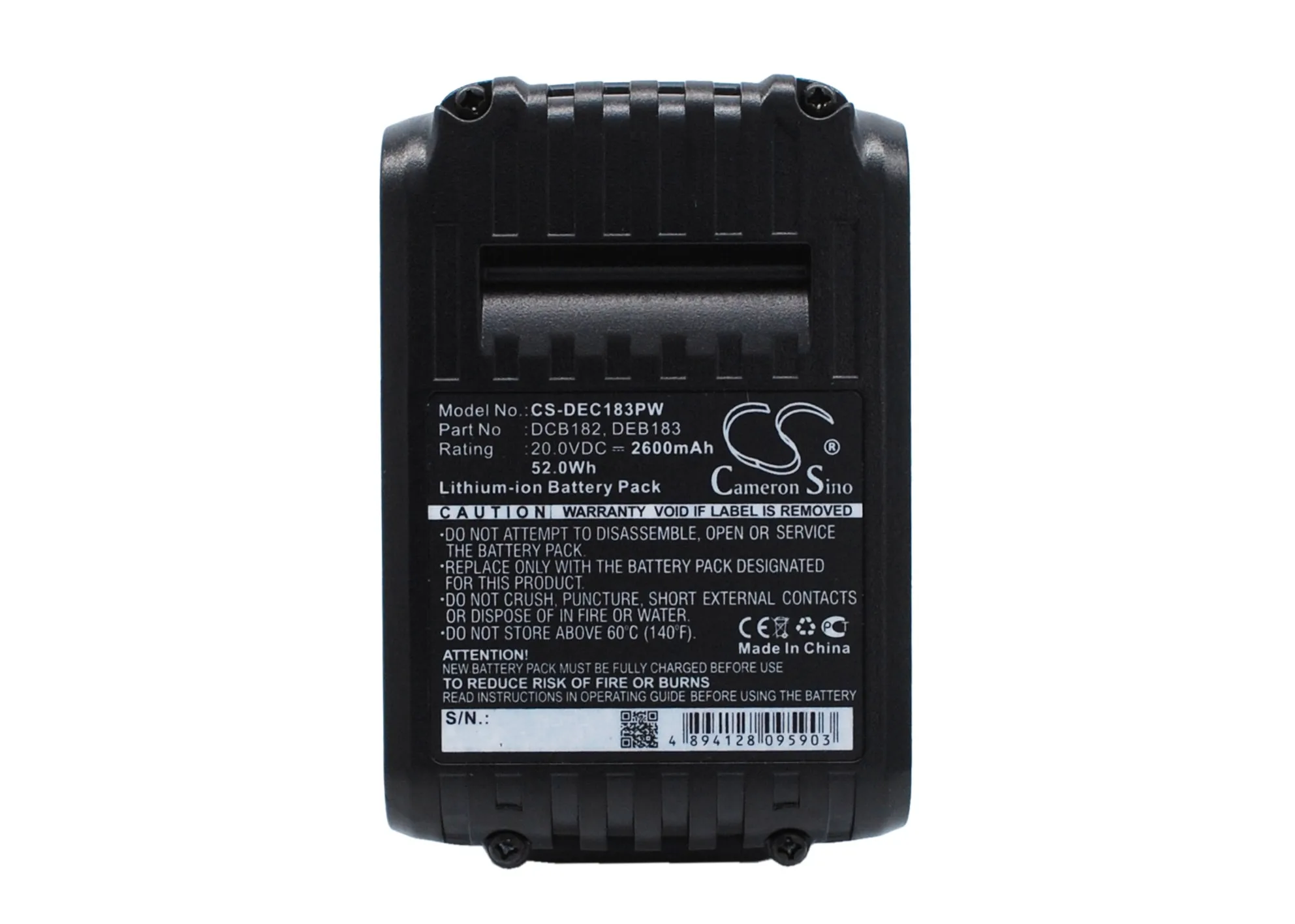 CS 2600mAh  Battery For DCD740 DCD740B DCD780 DCD780B DCD780C2 DCD780L2 DCD780N  DCD785C2  DCD785L2  DCD980L2  DCD985B  DCD985L2