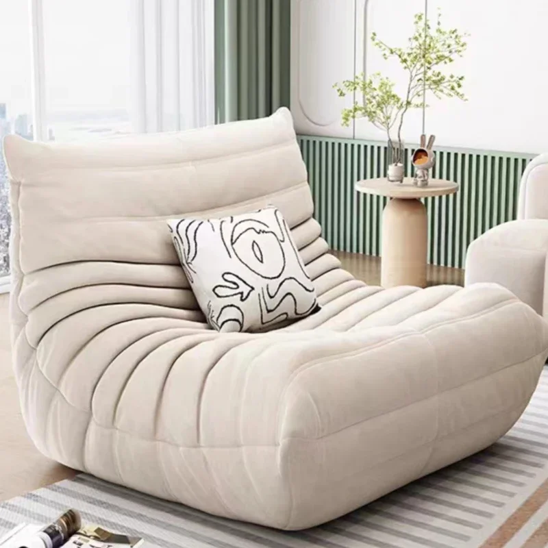 lazy little sofa microfiber technology cloth leisure chair living room balcony single person sofa bedroom lounge chair