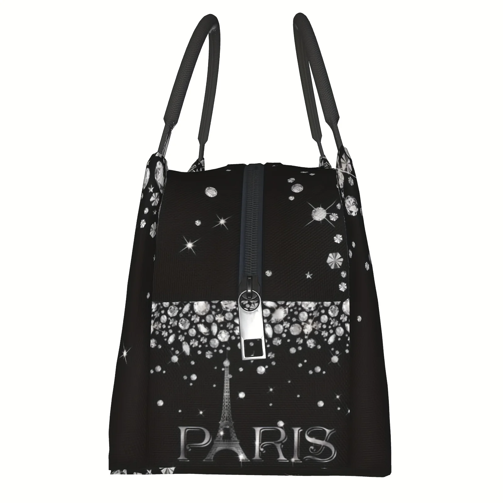 Stylish Romantic Paris Eiffel Tower Reusable Lunch Bag for Man Women Work Picnic Travel Beach Fishing, Lunch Box