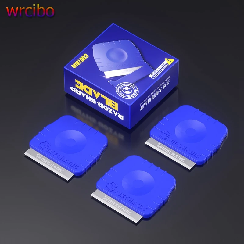 

Mechanic RENYING 003 3Pcs Hard Sharp Blade Mobile Phone Curved Screen Glue Removal Blade Phone Screen Battery Disassembly Knife