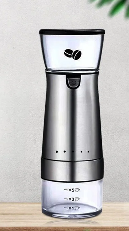 

Electric bean grinder Small household manual coffee bean grinder Portable and fully automatic