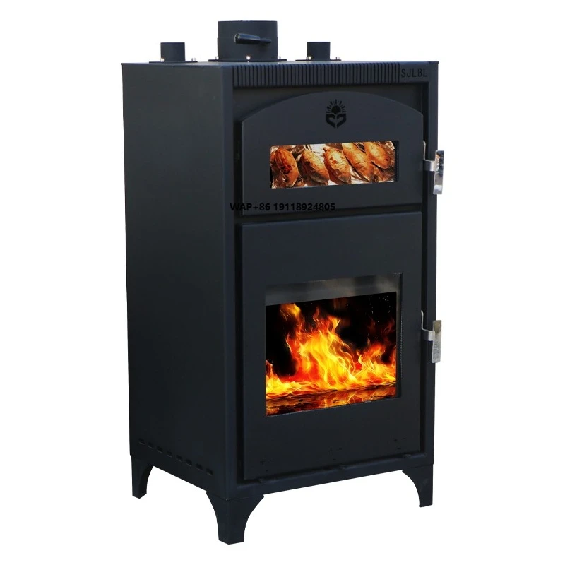 

Oven Type Modern Freestanding Real Fire Wood Burning Fireplace for Living Room Kitchen Outdoor Dining Hotel Villa Apartment