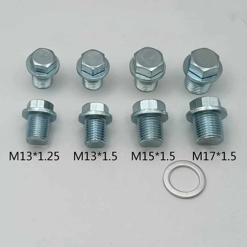 

Car Oil Pan Drain Screw, Oil Collection Groove Drain Plug Screw Kit M13 M15 M17, High-quality