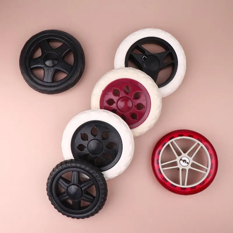 

2Pcs Travelling Trolley Caster Wear-resistant Anti Slip Shopping Cart Tire Wheels Replacement Flexible Wheelchair Caster