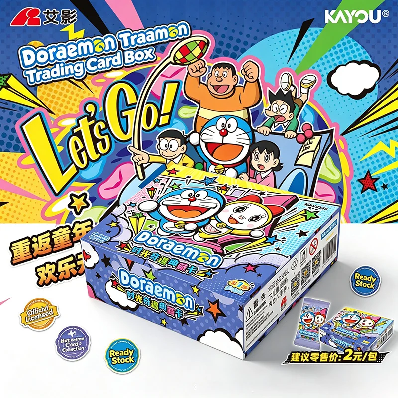 KAYOU Doraemon Time Adventure Dream Pack 1st Series TCG Hobby Box Rare GR GP ZR Foil Insert Glow-in-the-dark Technology