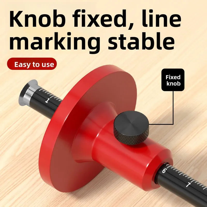 European Marking Gauge Simple Wood Scribe with Carbide Blade Parallel Marking Wood Joinery