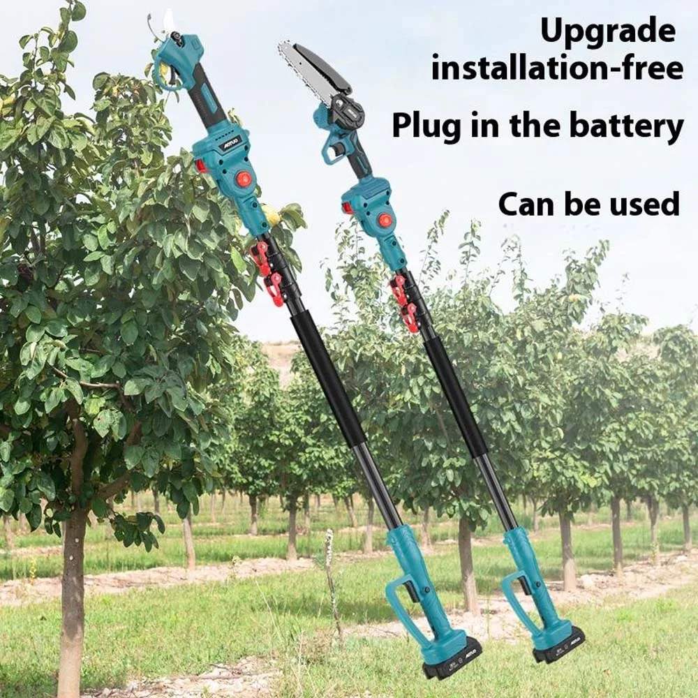 Long Pole Chainsaw Garden Pruner Shears By DIY Gardeners With Brushless Lithium Battery Electric Chain Saw Pruning Cutter