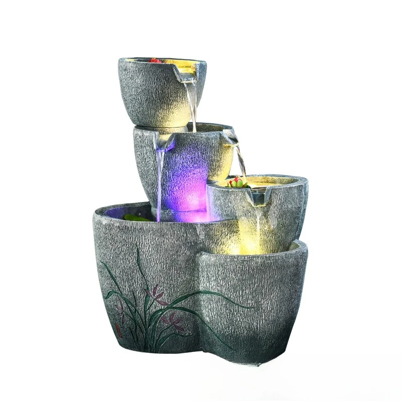 Fountain water ornament tea room floor garden water feature decoration