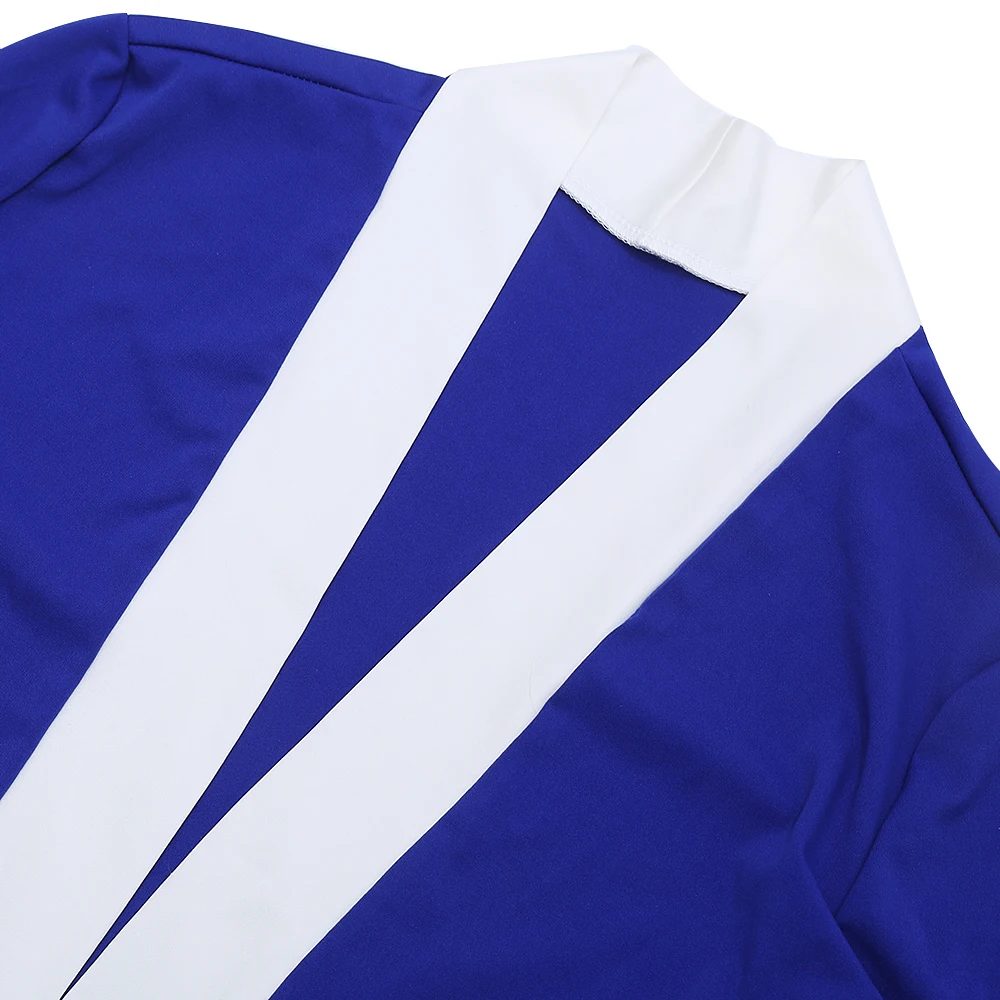 New Women Windbreaker Side Open Collar Loose-fitting Club Solid Color Royal Blue White Greek Letter ZETA Sorority Beta Coat