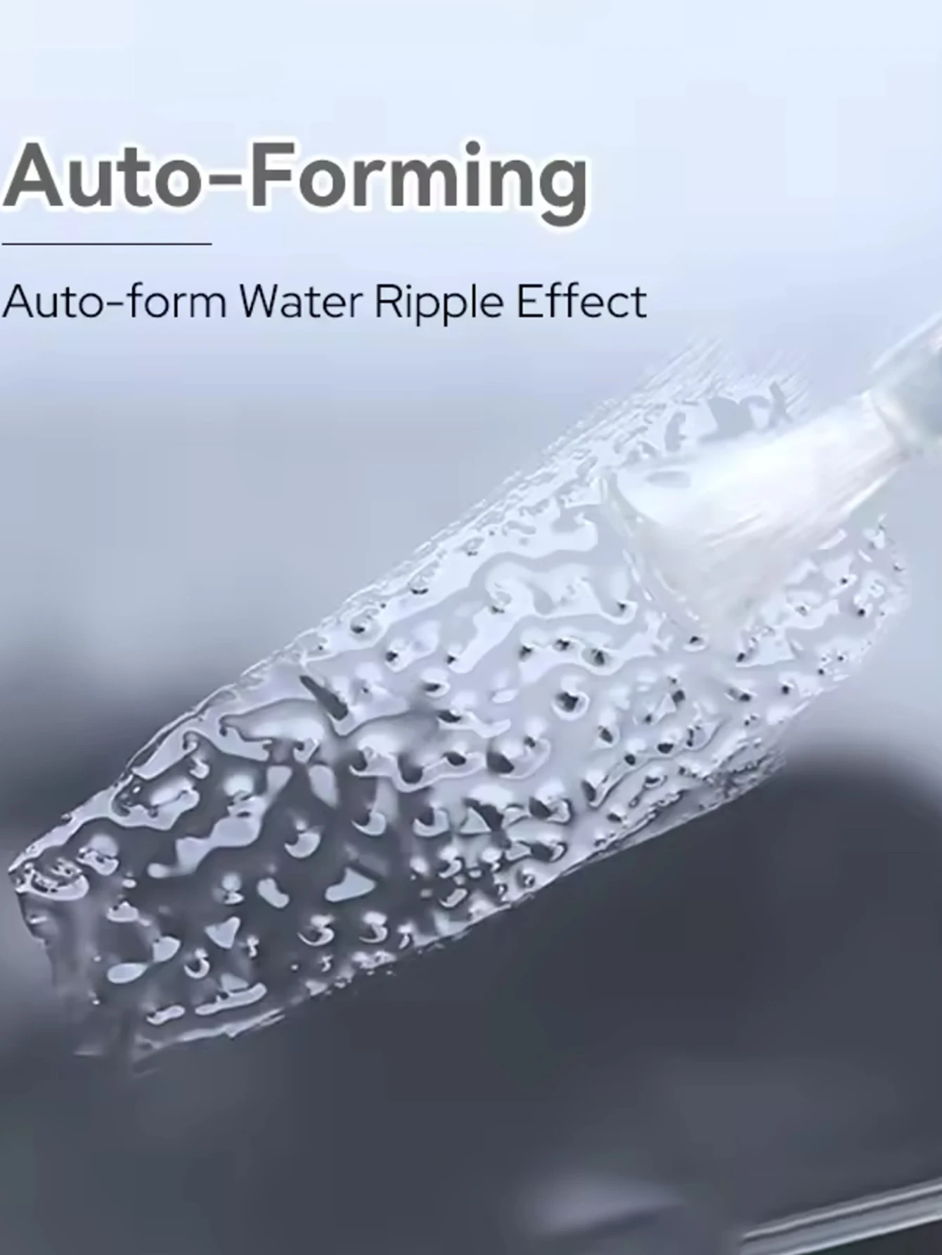 ZH 1PCS New No-Rinse Clear Water Ripple Top Coat Summer Lightweight Ripple Style Crystal Plated Nail Gel Polish
