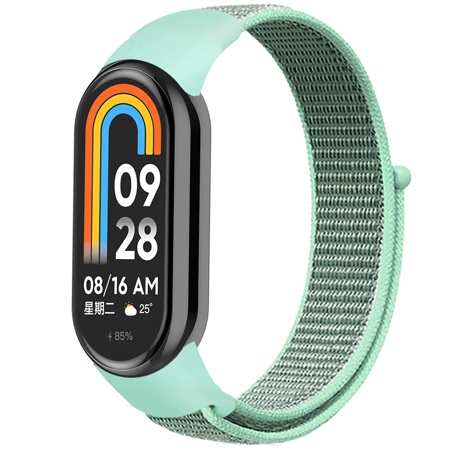 Nylon-Schlaufenarmband für Xiaomi Mi Band 10 9 8, Armband, Armband, Correa, Ersatz-Pulsera, Xiaomi Smart Band 10 9 8, NFC-Armband