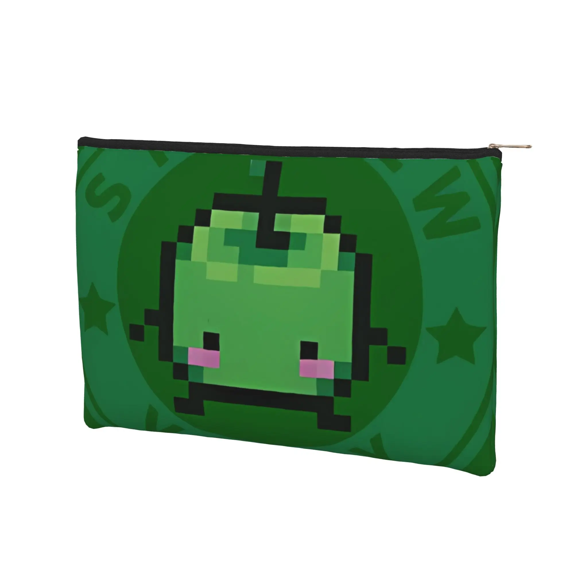 Foldable stardew valley Coffee Makeup Bag Toiletry Bag with Zipper Cosmetic Pouch