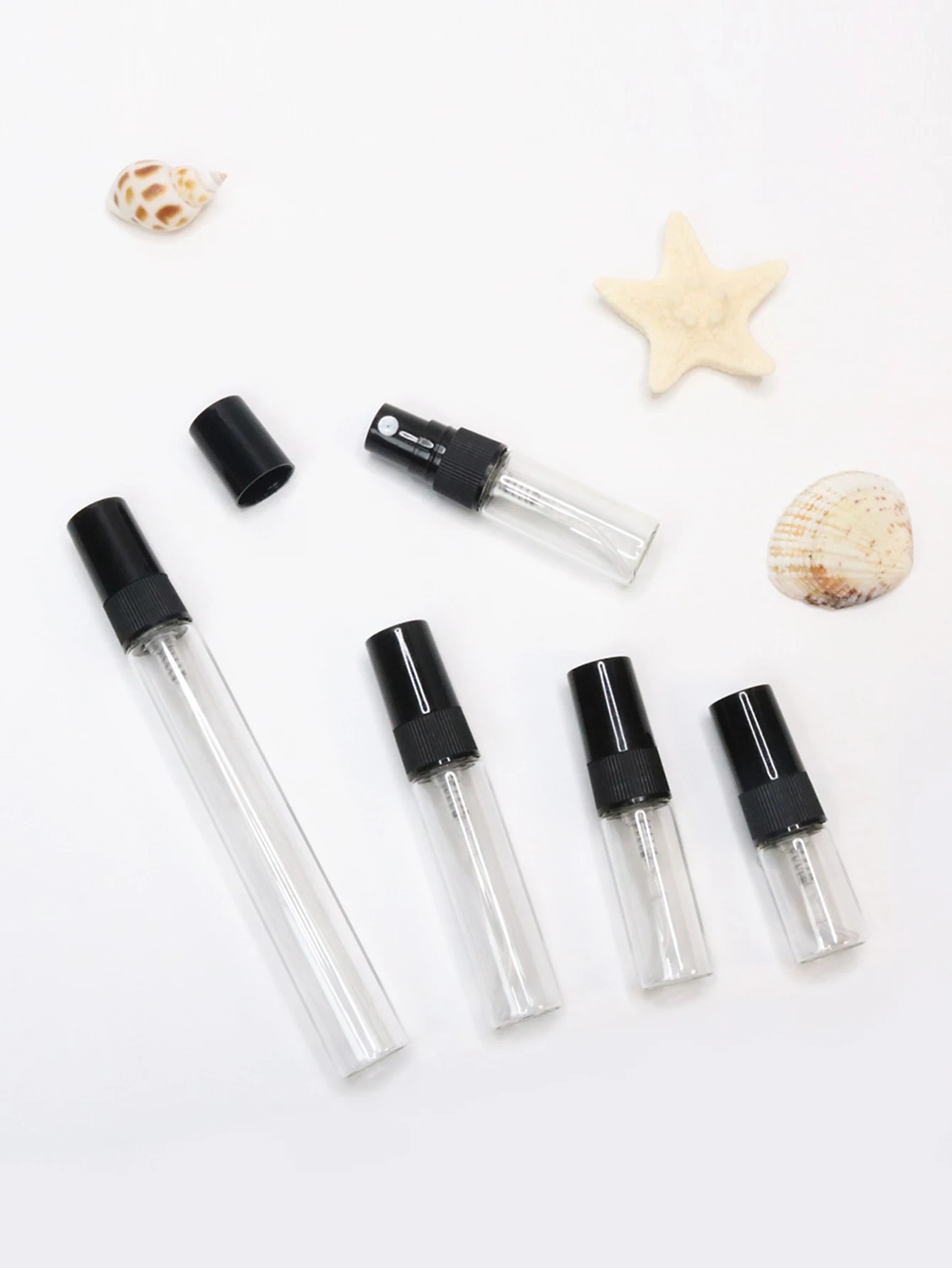 8 قطع 2 مل زجاجة رذاذ زجاجية، زجاجة عطر محمولة 3 مل، حاوية مستحضرات تجميل فارغة قابلة لإعادة الملء 5 مل، زجاجة سفر كولونيا 10 مل