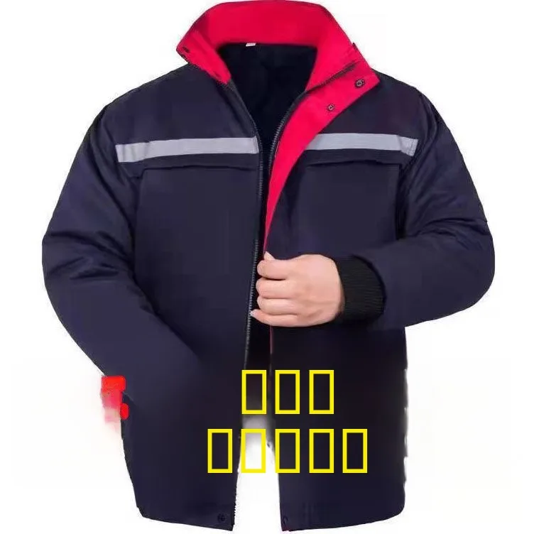 

Мужская зимняя утепленная хлопковая куртка для автосервиса, очень теплая, с длинными рукавами, на молнии, прямого кроя, для повседневной носки