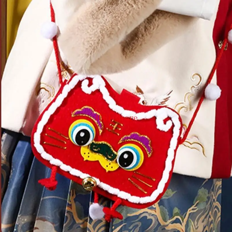 DIY Handwerk Zodiac Tijger/Draak Crossbody Tas - usage example