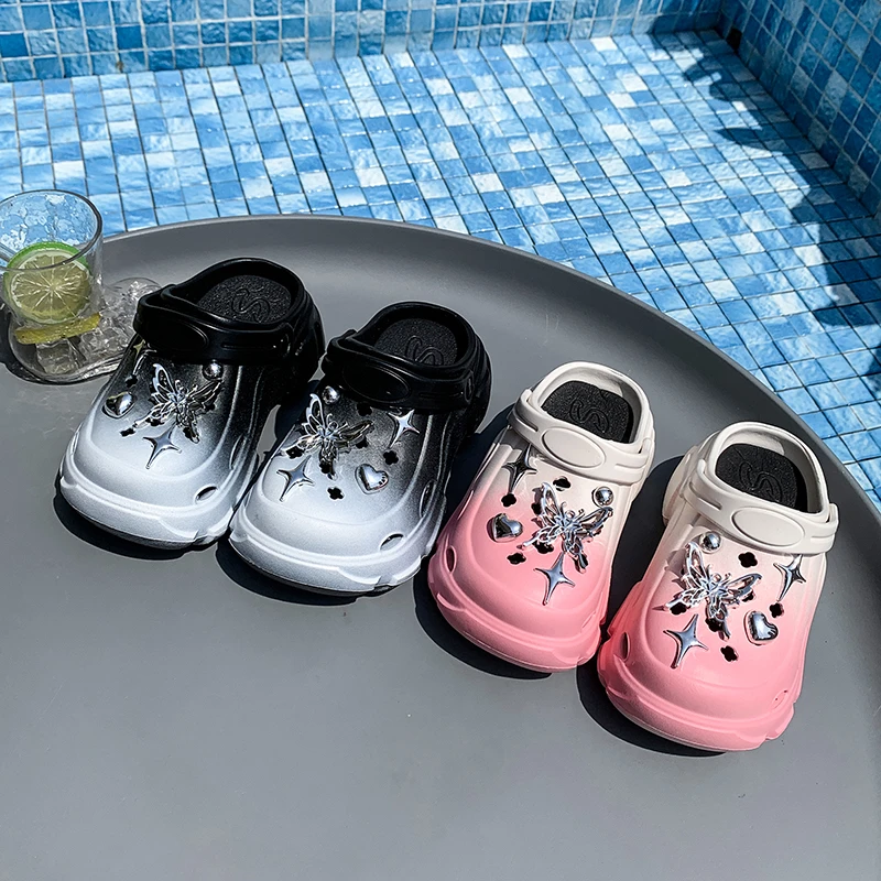 

2025 Summer New Children Slippers for Girls Fashion Soft Comfortable Cute Cut-outs Casual Versatile Outside Beach Sandals