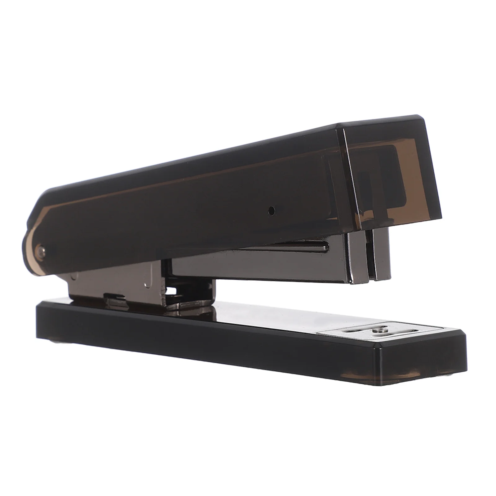 Stylish Black Acrylic Stapler Large Capacity Stable Placement Office School Home Efficient Document Organization
