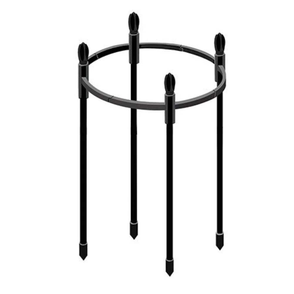 25cm Plastic Garden Stand 8mm Thick for Climbing Plants Support in Flower Pots Balcony and Small Space Gardening