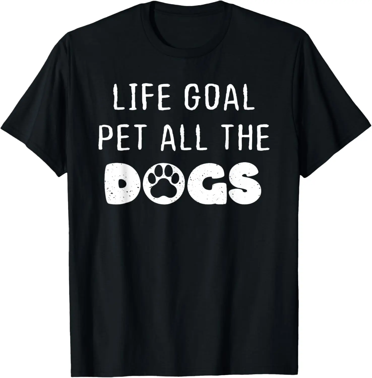 Camiseta Life Goal Pet All The Dogs, Camiseta para Hombre, ropa de calle informal Kawayi, ropa de calle Unisex de verano, Tops, Camiseta para Hombre