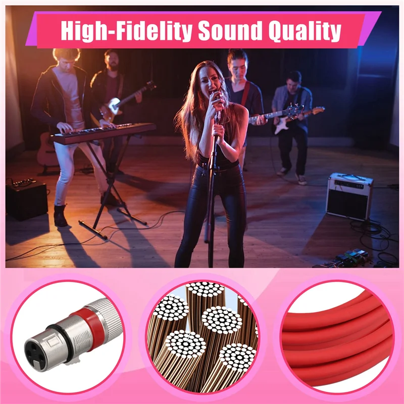 Suitable XLR Male To Female Audio Cable Microphone Sound Card Mixer 3 Core Balanced Cable DMX Stage Lighting Control Cable