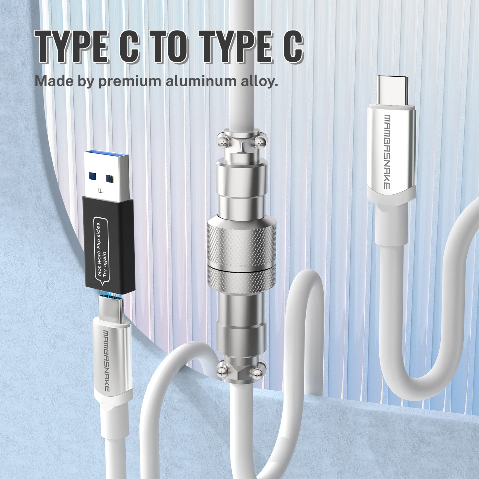 MAMBASNAKE C04-C Ayrılabilir 5 - Type C Detachable Cable Coiled Keyboard incelemesi ve fiyatı
