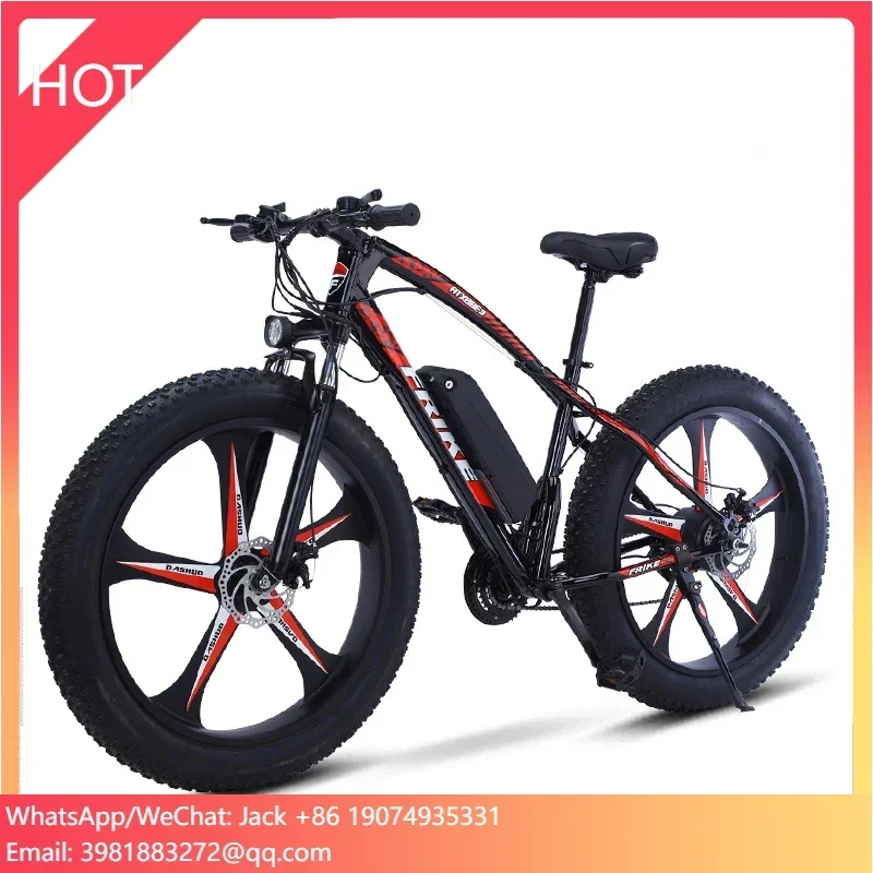 Hot sale  fat tire 250W 26*4.0 suspension fork electric fat bike 36V bicicleta winter sports snowmobile fat bike